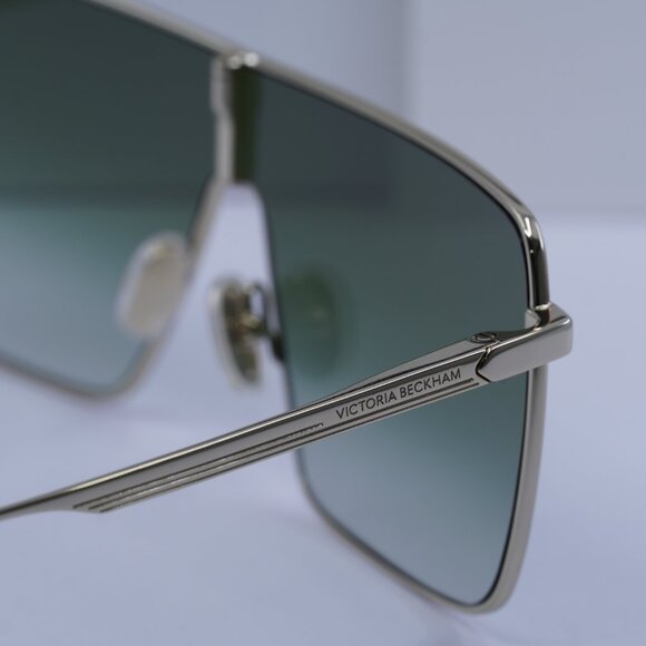 Victoria Beckham VB238S 700 Shield Sunglasses – Gold/Khaki Gradient - Picture 9 of 10